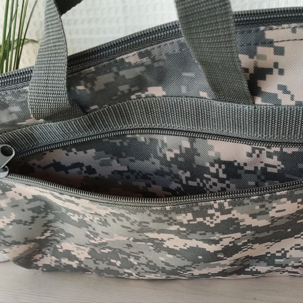 Digital Camouflage Laptop / Document Carrying Case with Handles- Unisex